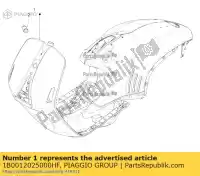 1B0012025000HF, Piaggio Group, geverfd lichaam met u.p. vespa zapm80100, zapm80101, zapma7100 zapm808g, zapm80200, zapm8020, zapma7200, zapma78g 946 125 150 946 2013 2014 2016 2017 2018 2019 2020 2021 2022, Nieuw