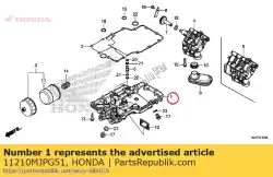 Tutaj możesz zamówić miska olejowa comp od Honda , z numerem części 11210MJPG51: