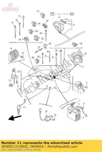 yamaha 2KW821510000 fusível - Lado inferior