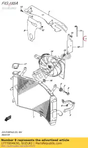 suzuki 1777004K00 kpl os?ony grzania grzejnika lh - Dół