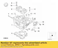 11127706516, BMW, tapeind - m8x23 / 20 bmw   650 1999 2000 2001 2002 2003 2004 2005 2006 2007 2008 2009 2010 2011 2012 2013 2014 2015 2016, Nieuw