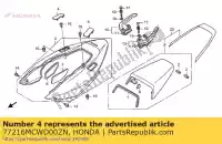 77216MCWD00ZN, Honda, capa, r. grip * nha95m * honda vfr  a vfr800 vfr800a 800 , Novo