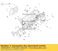 1A005843, Piaggio Group, tampa de transmissão aprilia met0001a met0001aa met0001aawh, metm9100 met0001aawj met0001bav met0003ba1 metcd3 metm917e metm918e, met0001a metm918f metmd sr 125 storm tt bsiv 50 125 150 160 2018 2019 2020 2021 2022, Novo