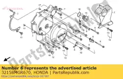 Here you can order the no description available at the moment from Honda, with part number 32158MGR670: