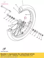 1B2F51111035, Yamaha, Moyeu, avant yamaha tt r sw lw re rlw rlwe 125, Nouveau