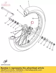 Here you can order the hub, front from Yamaha, with part number 1B2F51111035: