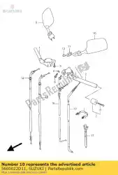 Qui puoi ordinare specchio assy, ?? Lh da Suzuki , con numero parte 5660022D11: