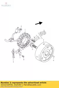 Suzuki 3210210F00 zespó? wirnika, magn - Dół