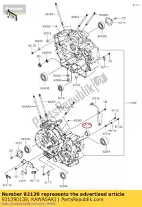 Kawasaki 921390139 bague - La partie au fond