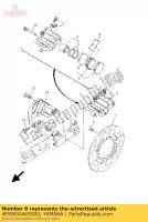 4ESW00465000, Yamaha, remblokset 2 yamaha yz 80 1993 1994 1995 1996 1997 1998 1999 2000 2001, Nieuw