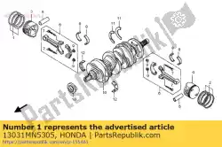Qui puoi ordinare set di anelli, pistone (0,50) ( da Honda , con numero parte 13031MN5305:
