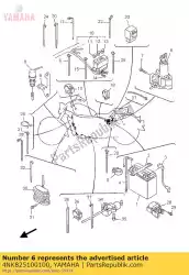 Aqui você pode pedir o conjunto do interruptor principal em Yamaha , com o número da peça 4NK825100100: