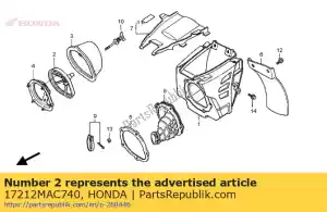 honda 17212MAC740 base, elemento - Lado inferior