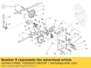 Piaggio Group GU04237800 broche excentrique - La partie au fond