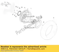 598715, Piaggio Group, cubo de la rueda trasera derbi gilera piaggio vespa fly gp granturismo gt gts gts super gtv hexagon gtx nrg nrg power dd h rp8m45410 rp8m45510, rp8m45820, rp8m45511 rp8m45610, rp8m45900 rp8m45610, rp8m45900, rp8m45611, rp8m45901,  rp8m45723, rp8m45724 rp8md3100, rp8md3101 rp8md31, Nuevo