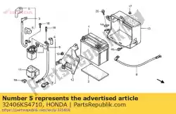 Here you can order the cover b, starter magnetic terminal from Honda, with part number 32406KS4710: