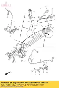 yamaha 920170603500 perno, botón - Lado inferior