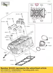 Qui puoi ordinare bullone, flangiato-piccolo, 10x17 er650 da Kawasaki , con numero parte 921530972: