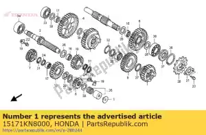 honda 15171KN8000 guide, lifter rod - Bottom side