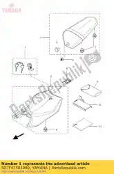 Qui puoi ordinare tandem seat assy da Yamaha , con numero parte 5D7F47503000: