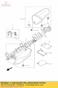 yamaha 5D7F47503000 tandem seat assy - Il fondo