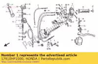 17910HP1000, Honda, kabl., przepustnica honda trx 450 2004 2005, Nowy