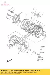 Here you can order the washer, lock (21t) from Yamaha, with part number 902151221100: