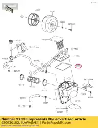 Here you can order the seal,4x535 klx250s9f from Kawasaki, with part number 920930102:
