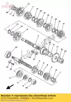1LX171610000, Yamaha, versnelling, 6e rondsel yamaha yz 125, Nieuw