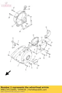 yamaha 4NK154510000 junta, tapa del cárter 1 - Lado inferior