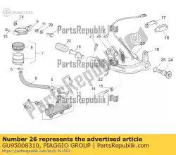 Qui puoi ordinare rondella 10,5x22x2,5 da Piaggio Group , con numero parte GU95008310: