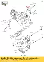 321900425, Kawasaki, motor de suporte, fr, rh zg1400a8f kawasaki  gtr tr zzr 1400 2006 2007 2008 2009 2010 2011 2012 2013 2014 2015 2016 2017 2018 2019 2020 2021, Novo