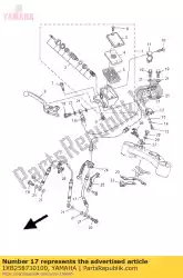 Ici, vous pouvez commander le flexible, frein 2 auprès de Yamaha , avec le numéro de pièce 1XB258730100: