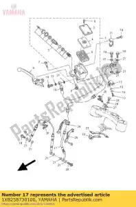 yamaha 1XB258730100 flexible, frein 2 - La partie au fond