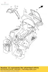 Ici, vous pouvez commander le couvercle couvercle, avant auprès de Suzuki , avec le numéro de pièce 9215010G10Y0J: