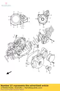 suzuki 2764007G00 plaque, chaîne fr - La partie au fond