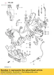 Here you can order the no description available from Suzuki, with part number 0940705403: