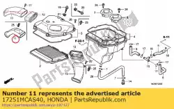 Aqui você pode pedir o nenhuma descrição disponível no momento em Honda , com o número da peça 17251MCAS40: