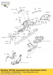 Here you can order the pad,15x170x10 bx250aef from Kawasaki, with part number 391561820: