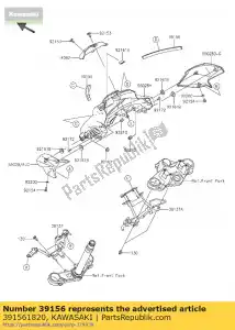 kawasaki 391561820 pad,15x170x10 bx250aef - Bottom side