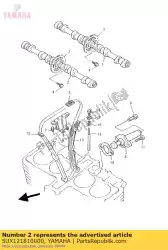 Aqui você pode pedir o árvore de cames 2 em Yamaha , com o número da peça 5UX121810000: