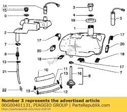 Aprilia 00G00401131, Bouchon de remplissage d'huile, OEM: Aprilia 00G00401131