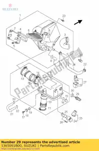 Suzuki 1365061B00 sensor, met temp. - Onderkant