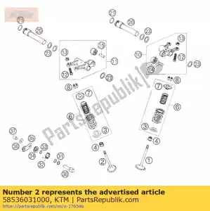 ktm 58536031000 zawór wydechowy d = 32 mm 2001 - Dół