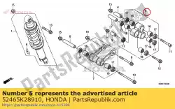 Qui puoi ordinare braccio sub assy., cuscino da Honda , con numero parte 52465K28910: