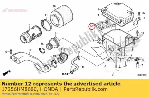 honda 17256HM8680 copertina, polvere - Il fondo