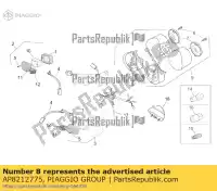 AP8212775, Piaggio Group, Câblage de feu arrière harn. aprilia  sr zd4te 50 1997 1998 1999 2000 2001 2002 2003 2004 2005 2016 2017 2018 2019, Nouveau