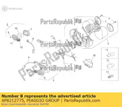 Here you can order the taillight wiring harn. From Piaggio Group, with part number AP8212775: