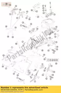 ktm 6930300100004 quadro '693ka - Lado inferior