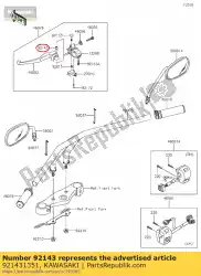 Here you can order the collar en500-a1 from Kawasaki, with part number 921431351: